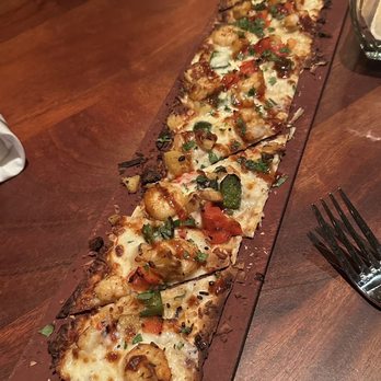 Seasons 52 - Shrimp flatbread - New American Near Me - Orlando, Florida Seasons 52 - Shrimp flatbread - New American Near Me - Orlando, Florida