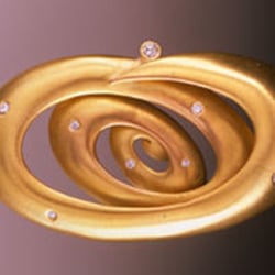 Creative Metalsmiths - Milky Way Brooch - Artist:  Kim Maitland