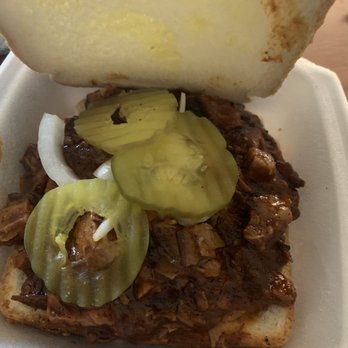 Leon's World's Finest BBQ - North Carolina Chip BBQ Sandwich - Barbeque Near Me - Galveston, Texas