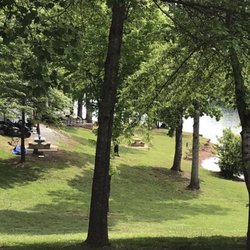 Gibson Cove Campground - Grassy areas around campsites