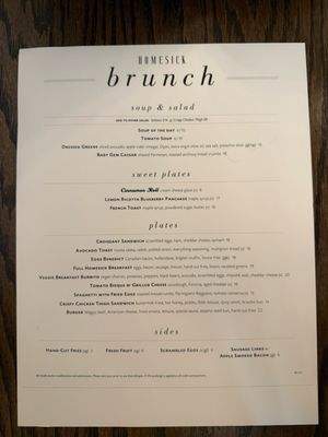 Menu photo 1 Homesick Asbury Park, NJ