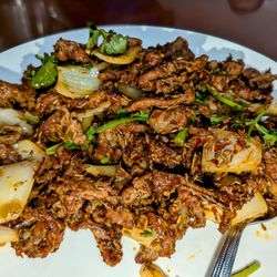 Amber Asian Restaurant - Cumin Lamb $19