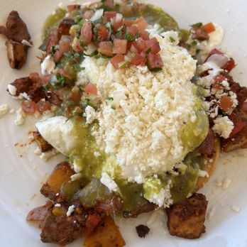 The Beachcomber - Huevos Rancheros $19 (as of 4/3/24) - Seafood Near Me - Newport Beach, California
