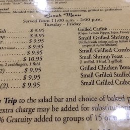Photos For Catfish Cabin Menu Yelp