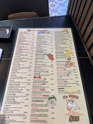 Menu photo 3 ITs SUSHI Henderson Henderson, NV