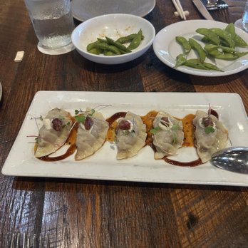 Eating House 1849 Koloa - Kaneshiro Farms Pork & Shrimp Potstickers - Hawaiian Near Me - Koloa, Hawaii