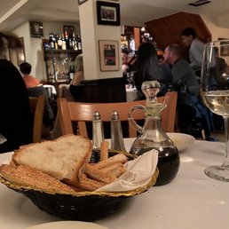 a plate of bread and a glass of wine a plate of bread and a glass of wine