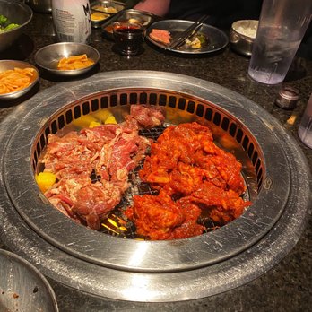Iron Age - Hawaiian bulgogi [left] and Spicy Pork bulgogi [right] - Korean Near Me - Catonsville, Maryland
