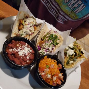 Cocina Madrigal - Tacos, left to right: shrimp, fish, beef - Tacos Near Me - Phoenix, Arizona Cocina Madrigal - Tacos, left to right: shrimp, fish, beef - Tacos Near Me - Phoenix, Arizona