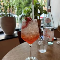 Watermelon Rhubarb spritz.