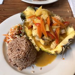 Rum And Tequilla Fusion - Chicken Pineapple Bowl