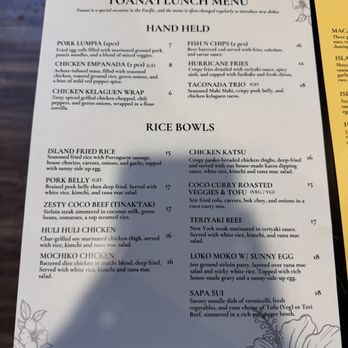 Pasifika Grill & Bar - Menu - Guamanian Near Me - Bellevue, Washington