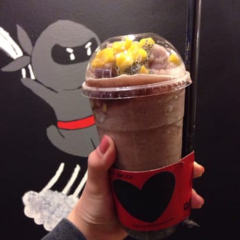 Tea Brick - Blueberry madness slush. @eatwithkim - Tea Rooms Near Me - Monterey Park, California