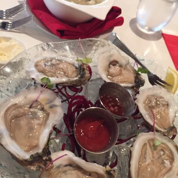 Elements - Oysters plus wedding soup in the back - Asian Fusion Near Me - Chapel Hill, North Carolina