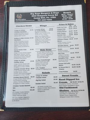 Menu photo 3 Big Ray's Burgers & Dogs Camp Hill, PA