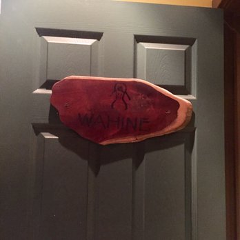 Flatbread Company - Cute sign on the bathroom door - Pizza Near Me - Paia, Hawaii Flatbread Company - Cute sign on the bathroom door - Pizza Near Me - Paia, Hawaii
