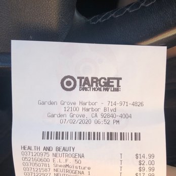 Target - What I bought thanks to Dillon, the Skin-Care/Beauty Specialist. - Department Stores Near Me - Garden Grove, California Target - What I bought thanks to Dillon, the Skin-Care/Beauty Specialist. - Department Stores Near Me - Garden Grove, California