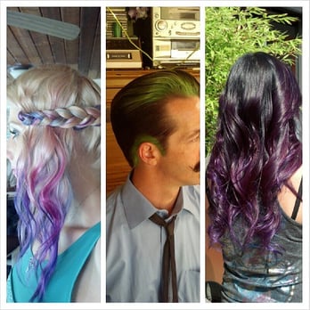 Hair Color Ombre Punky Color Funky Color Mens Cuts Yelp