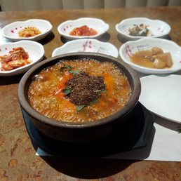 Sundae Guk (Korran blood sausage soup)