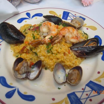 Cafe Santorini - Red Curry Risotto with Seafood - Italian Near Me - Pasadena, California