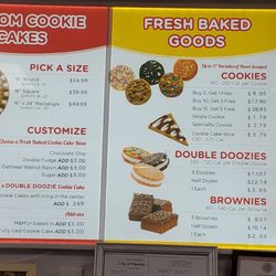 Marble Slab - Cookies Menu