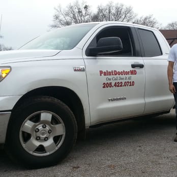 PaintDoctorMD - Jason Moore, PaintDoctorMD, with company truck 1. Photo taken December 2013. - Painters Near Me - Birmingham, Alabama PaintDoctorMD - Jason Moore, PaintDoctorMD, with company truck 1. Photo taken December 2013. - Painters Near Me - Birmingham, Alabama