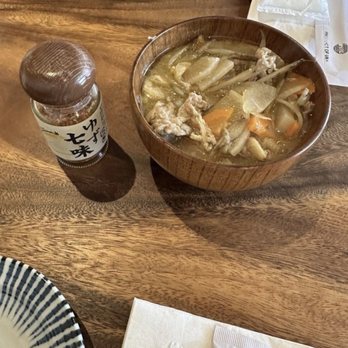 Gohan - Pork miso soup with yuzu chili yummm - Japanese Near Me - Honolulu, Hawaii Gohan - Pork miso soup with yuzu chili yummm - Japanese Near Me - Honolulu, Hawaii