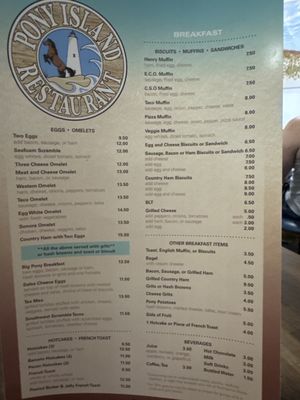 Menu photo 1 Pony Island Restaurant Ocracoke, NC Menu photo 1 Pony Island Restaurant Ocracoke, NC
