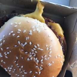 A nicely cooked Quarter Pounder with the cheese actually melted!