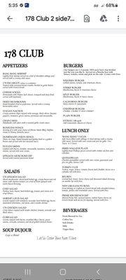 Menu photo 1 178 Club Bull Shoals, AR