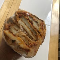 Chicken parm on a grinder roll
