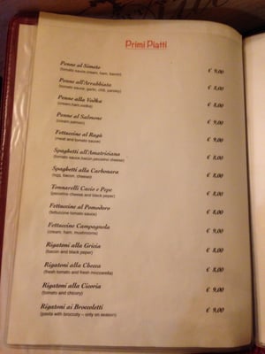 Menu photo 1 Al Simeto Rome, RM