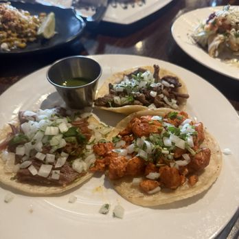 Xclusive Mexican Kitchen - Taco Sampler (3) - Seafood Near Me - Mission Viejo, California Xclusive Mexican Kitchen - Taco Sampler (3) - Seafood Near Me - Mission Viejo, California