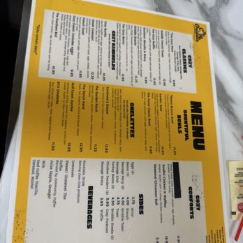 The Cozy Griddle - Menu - Breakfast & Brunch Near Me - Baton Rouge, Louisiana