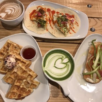 BREW Five Points - Chicken waffles (chicken in the waffles!), avocado toast (most likely the best avocado toast I've had anywhere), matcha green tea (love)! - Coffee & Tea Near Me - Jacksonville, Florida BREW Five Points - Chicken waffles (chicken in the waffles!), avocado toast (most likely the best avocado toast I've had anywhere), matcha green tea (love)! - Coffee & Tea Near Me - Jacksonville, Florida