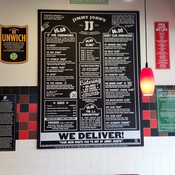 Jimmy John's - menu board - Delis Near Me - Reno, Nevada Jimmy John's - menu board - Delis Near Me - Reno, Nevada