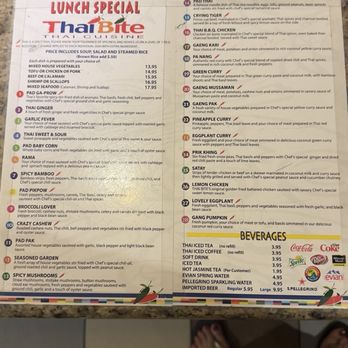 Thai Bite - Lunch menu - Thai Near Me - Laguna Niguel, California Thai Bite - Lunch menu - Thai Near Me - Laguna Niguel, California