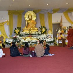 Paduma Monastery - Prayer room / shoes off please