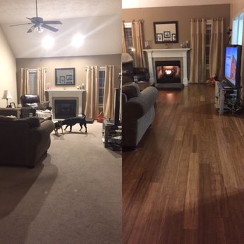 LL Flooring - La Vergne - Before and after living room - Building Supplies Near Me - La Vergne, Tennessee LL Flooring - La Vergne - Before and after living room - Building Supplies Near Me - La Vergne, Tennessee
