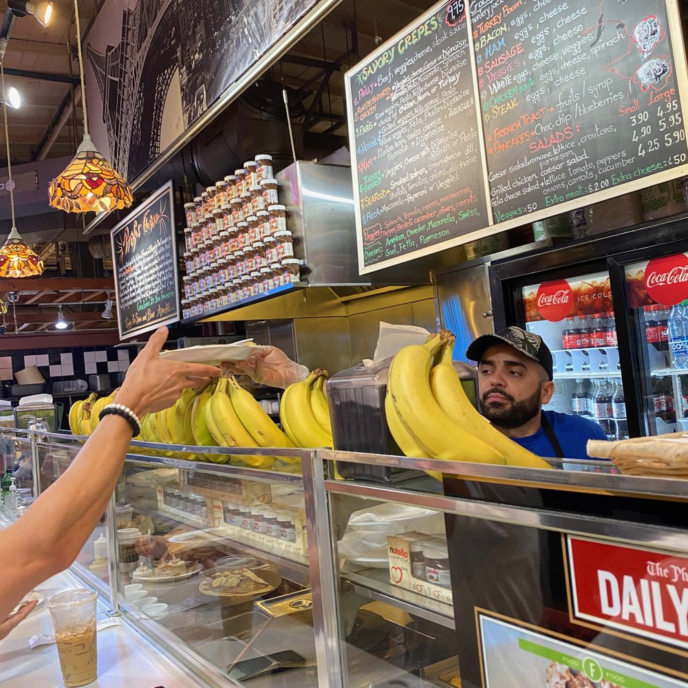 Profi's Crêperie - The counter where you can eat and watch them make crepes - Creperies Near Me - Philadelphia, Pennsylvania Profi's Crêperie - The counter where you can eat and watch them make crepes - Creperies Near Me - Philadelphia, Pennsylvania