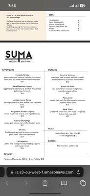 Menu photo 1 Suma San Juan, PR