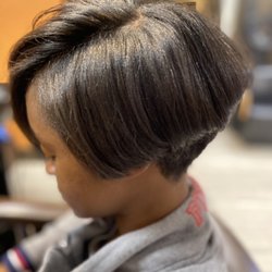 Seven Spa - From short pixie to Bob "Bobbie" grow out