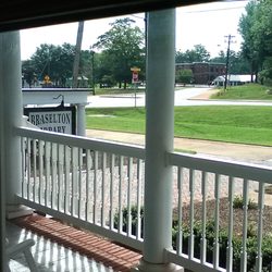 Braselton Library - Braselton Library's porch rocking chair view. Grab a good book, I'll read with you.