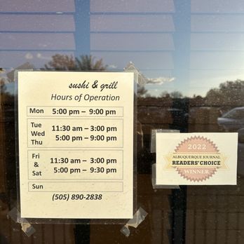 Sakura Sushi and Grill - Sakura. Hours of operation. - Japanese Near Me - Albuquerque, New Mexico Sakura Sushi and Grill - Sakura. Hours of operation. - Japanese Near Me - Albuquerque, New Mexico