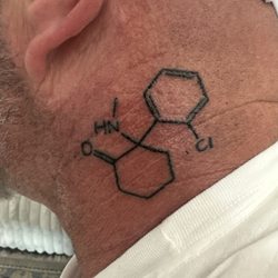 Ink Impression Tattoo - Ketamine molecule