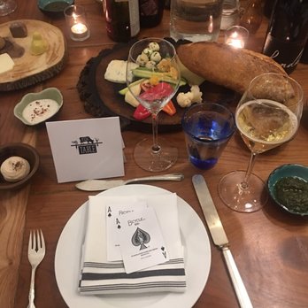 FLX Table - Loved the place setting and how they arrange the seating for 12. - New American Near Me - Geneva, New York