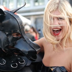 Folsom Street Fair - Jill S and friend. More here: http://www.flickr.com/photos/grandcamel/sets/72157602361708925/