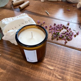 The Flower Shoppe - our all-natural Lavender soy candles made with essential oil. - Floral Designers Near Me - Canton, Georgia