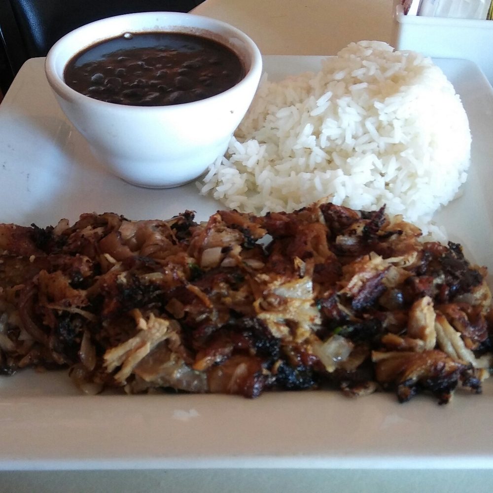 Salt & Pepper Chef - Roast Pork with white Rice and Black Beans. - Latin American Near Me - Pompano Beach, Florida