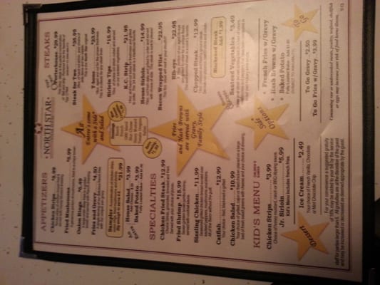 Menu photo 8 North Star Steakhouse Topeka, KS Menu photo 8 North Star Steakhouse Topeka, KS